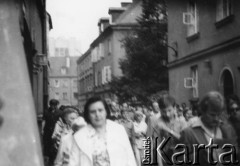 01.09.1979, Warszawa, Polska.
Manifestacja patriotyczna przechodzi przez Stare Miasto - moment powstania Konfederacji Polski Niepodległej.
Fot. Janusz Krzyżewski, zbiory Ośrodka KARTA