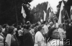 01.09.1979, Warszawa, Polska.
Manifestacja patriotyczna - moment powstania Konfederacji Polski Niepodległej.
Fot. Janusz Krzyżewski, zbiory Ośrodka KARTA