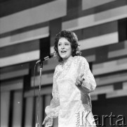 Czerwiec 1972, Zielona Góra, Polska.
Występ uczestniczki VIII Festiwalu Piosenki Radzieckiej.
For. Romuald Broniarek, zbiory Ośrodka KARTA.