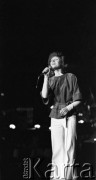 11-12.06.1977, Zielona Góra, Polska.
Urszula Kasprzak (Urszula) - zdobywczyni I nagrody na XIII Festiwalu Piosenki Radzieckiej.
Fot. Romuald Broniarek, zbiory Ośrodka KARTA
