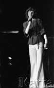 11-12.06.1977, Zielona Góra, Polska.
Urszula Kasprzak (Urszula) - zdobywczyni I nagrody na XIII Festiwalu Piosenki Radzieckiej.
Fot. Romuald Broniarek, zbiory Ośrodka KARTA
