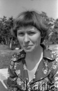 11-12.06.1977, Zielona Góra, Polska.
Uczestniczka XIII Festiwalu Piosenki Radzieckiej. 
Fot. Romuald Broniarek, zbiory Ośrodka KARTA
