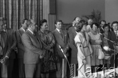 11-12.06.1977, Zielona Góra, Polska.
XIII Festiwal Piosenki Radzieckiej. 2. z lewej Jan Szydlak, przewodniczący Towarzystwa Przyjaźni Polsko-Radzieckiej.
Fot. Romuald Broniarek, zbiory Ośrodka KARTA

