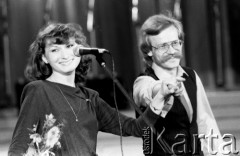Czerwiec 1981, Zielona Góra, Polska.
Uczestnicy XVII Festiwalu Piosenki Radzieckiej.
Fot. Romuald Broniarek, zbiory Ośrodka KARTA