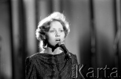 Czerwiec 1981, Zielona Góra, Polska.
Uczestniczka XVII Festiwalu Piosenki Radzieckiej.
Fot. Romuald Broniarek, zbiory Ośrodka KARTA