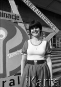 Maj 1982, Tarnów, Polska.
Uczestniczka eliminacji do XVIII Festiwalu Piosenki Radzieckiej.
Fot. Romuald Broniarek, zbiory Ośrodka KARTA