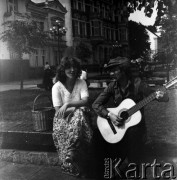 Czerwiec 1982, Zielona Góra, Polska.
Uczestnicy XVIII Festiwalu Piosenki Radzieckiej.
Fot. Romuald Broniarek, zbiory Ośrodka KARTA