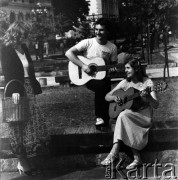 Czerwiec 1982, Zielona Góra, Polska.
Uczestnicy XVIII Festiwalu Piosenki Radzieckiej.
Fot. Romuald Broniarek, zbiory Ośrodka KARTA