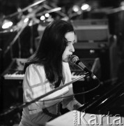 Czerwiec 1982, Zielona Góra, Polska.
Występ podczas XVIII Festiwalu Piosenki Radzieckiej.
Fot. Romuald Broniarek, zbiory Ośrodka KARTA