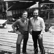 Czerwiec 1982, Zielona Góra, Polska.
Uczestnicy XVIII Festiwalu Piosenki Radzieckiej.
Fot. Romuald Broniarek, zbiory Ośrodka KARTA