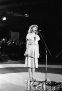 Czerwiec 1983, Zielona Góra, Polska.
Występ podczas XIX Festiwalu Piosenki Radzieckiej. 
Fot. Romuald Broniarek, zbiory Ośrodka KARTA