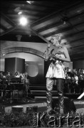 Czerwiec 1983, Zielona Góra, Polska.
Występ podczas XIX Festiwalu Piosenki Radzieckiej.
Fot. Romuald Broniarek, zbiory Ośrodka KARTA