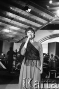 Czerwiec 1983, Zielona Góra, Polska.
Występ podczas XIX Festiwalu Piosenki Radzieckiej.
Fot. Romuald Broniarek, zbiory Ośrodka KARTA
