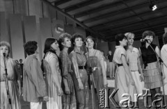 Czerwiec 1984, Zielona Góra, Polska.
Uczestnicu XX Festiwalu Piosenki Radzieckiej.
Fot. Romuald Broniarek, zbiory Ośrodka KARTA