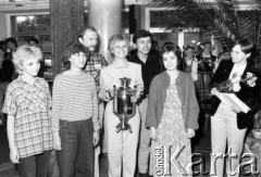 Czerwiec 1984, Zielona Góra, Polska.
Laureaci XX Festiwalu Piosenki Radzieckiej. 
Fot. Romuald Broniarek, zbiory Ośrodka KARTA