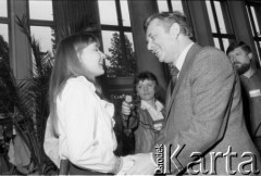 Czerwiec 1984, Zielona Góra, Polska.
XX Festiwal Piosenki Radzieckiej. Wręczenie nagród.
Fot. Romuald Broniarek, zbiory Ośrodka KARTA