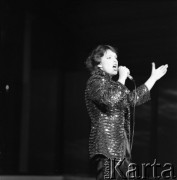 Czerwiec 1984, Zielona Góra, Polska.
Występ na XX Festiwalu Piosenki Radzieckiej.
Fot. Romuald Broniarek, zbiory Ośrodka KARTA