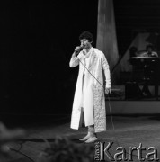 Czerwiec 1984, Zielona Góra, Polska.
Występ na XX Festiwalu Piosenki Radzieckiej.
Fot. Romuald Broniarek, zbiory Ośrodka KARTA