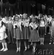 Czerwiec 1984, Zielona Góra, Polska.
Zespół dziecięcy na XX Festiwalu Piosenki Radzieckiej. 
Fot. Romuald Broniarek, zbiory Ośrodka KARTA