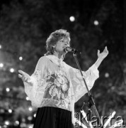 Czerwiec 1986, Zielona Góra, Polska.
Występ na XXII Festiwalu Piosenki Radzieckiej.
Fot. Romuald Broniarek, zbiory Ośrodka KARTA