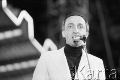 Czerwiec 1986, Zielona Góra, Polska.
Występ podczas XXII Festiwalu Piosenki Radzieckiej.
Fot. Romuald Broniarek, zbiory Ośrodka KARTA