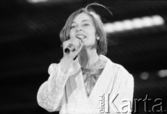 Czerwiec 1986, Zielona Góra, Polska.
Występ podczas XXII Festiwalu Piosenki Radzieckiej.
Fot. Romuald Broniarek, zbiory Ośrodka KARTA