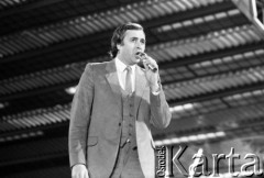 1986, Zielona Góra, Polska.
Występ podczas XXII Festiwalu Piosenki Radzieckiej.
Fot. Romuald Broniarek, zbiory Ośrodka KARTA