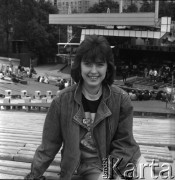 1987, Zielona Góra, Polska.
Uczestniczka XXIII Festiwalu Piosenki Radzieckiej. 
Fot. Romuald Broniarek, zbiory Ośrodka KARTA