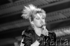 1987, Zielona Góra, Polska.
Występ podczas XXIII Festiwalu Piosenki Radzieckiej. 
Fot. Romuald Broniarek, zbiory Ośrodka KARTA