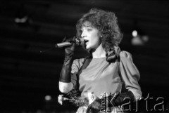 1987, Zielona Góra, Polska.
Występ podczas XXIII Festiwalu Piosenki Radzieckiej. 
Fot. Romuald Broniarek, zbiory Ośrodka KARTA
