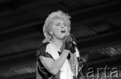 1987, Zielona Góra, Polska.
Występ podczas XXIII Festiwalu Piosenki Radzieckiej. 
Fot. Romuald Broniarek, zbiory Ośrodka KARTA