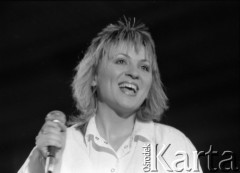 1987, Zielona Góra, Polska.
Występ uczestniczki na XXIII Festiwalu Piosenki Radzieckiej. 
Fot. Romuald Broniarek, zbiory Ośrodka KARTA