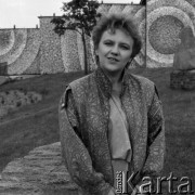 1987, Zielona Góra, Polska.
Uczestniczka XXIII Festiwalu Piosenki Radzieckiej. 
Fot. Romuald Broniarek, zbiory Ośrodka KARTA