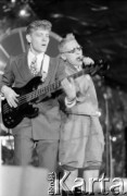 1988, Zielona Góra, Polska.
Występ podczas XXIV Festiwalu Piosenki Radzieckiej. 
Fot. Romuald Broniarek, zbiory Ośrodka KARTA