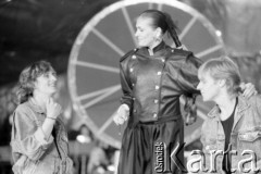 1988, Zielona Góra, Polska.
Uczestnicy XXIV Festiwalu Piosenki Radzieckiej. 
Fot. Romuald Broniarek, zbiory Ośrodka KARTA