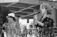 1988, Witebsk, Białoruska Socjalistyczna Republika Radziecka.
Występ podczas I Wszechzwiązkowego Festiwalu Polskiej Piosenki. 
Fot. Romuald Broniarek, zbiory Ośrodka KARTA