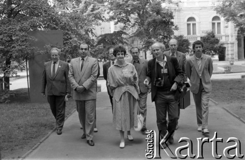 1989, Zielona Góra, Polska.
XXV Festiwal Piosenki Radzieckiej. 
Fot. Romuald Broniarek, zbiory Ośrodka KARTA