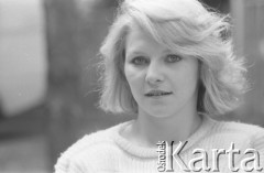 1989, Zielona Góra, Polska.
Uczestniczka XXV Festiwalu Piosenki Radzieckiej. 
Fot. Romuald Broniarek, zbiory Ośrodka KARTA