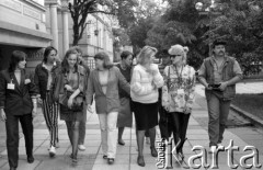 1989, Zielona Góra, Polska.
Uczestnicy XXV Festiwalu Piosenki Radzieckiej. 
Fot. Romuald Broniarek, zbiory Ośrodka KARTA