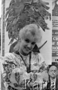1989, Zielona Góra, Polska.
Uczestniczka XXV Festiwalu Piosenki Radzieckiej. 
Fot. Romuald Broniarek, zbiory Ośrodka KARTA