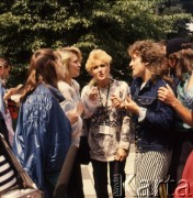 1989, Zielona Góra, Polska.
Uczestnicy XXV Festiwalu Piosenki Radzieckiej. 
Fot. Romuald Broniarek, zbiory Ośrodka KARTA