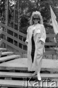 1989, Zielona Góra, Polska.
Uczestniczka XXV Festiwalu Piosenki Radzieckiej. 
Fot. Romuald Broniarek, zbiory Ośrodka KARTA
