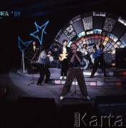 1989, Zielona Góra, Polska.
Występ zespołu na XXV Festiwalu Piosenki Radzieckiej. 
Fot. Romuald Broniarek, zbiory Ośrodka KARTA