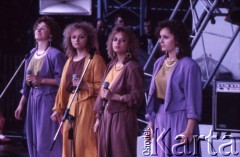 1989, Zielona Góra, Polska.
Występ zespołu podczas XXV Festiwalu Piosenki Radzieckiej. 
Fot. Romuald Broniarek, zbiory Ośrodka KARTA
