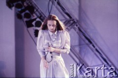 1989, Zielona Góra, Polska.
Występ podczas XXV Festiwalu Piosenki Radzieckiej. 
Fot. Romuald Broniarek, zbiory Ośrodka KARTA