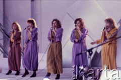 1989, Zielona Góra, Polska.
Występ zespołu podczas XXV Festiwalu Piosenki Radzieckiej. 
Fot. Romuald Broniarek, zbiory Ośrodka KARTA