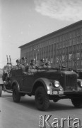 22.07.1956, Warszawa, Polska.
Uroczyste obchody Święta Odrodzenia Polski, defilada wojskowa i pokaz sprzętu wojskowego.
Fot. Romuald Broniarek, zbiory Ośrodka KARTA