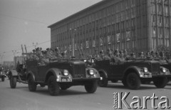 22.07.1956, Warszawa, Polska.
Uroczyste obchody Święta Odrodzenia Polski, defilada wojskowa i pokaz sprzętu wojskowego.
Fot. Romuald Broniarek, zbiory Ośrodka KARTA