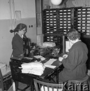 Maj 1958, Warszawa, Polska.
Pracownice Portu Lotniczego Okęcie.
Fot. Romuald Broniarek, zbiory Ośrodka KARTA