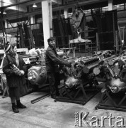 Marzec 1975, Warszawa Wola, Polska.
Pracownicy Zakładów Mechanicznych im. 